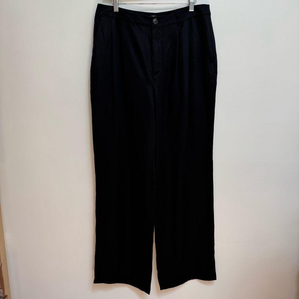 Loft Lyocell Emory Wide Leg Trouser Pants Size 10 NWT - Picture 2 of 14